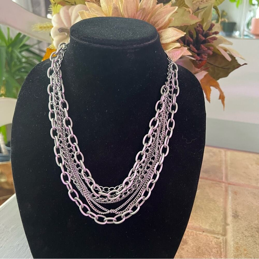 Sabika Multi Chain Chainlink Necklace